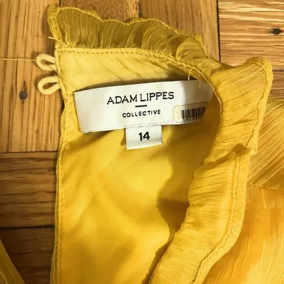 Sunflower Yellow Tiered Ruffles Mini Dress | 60s-Style Retro Cocktail - Picture 5 of 9